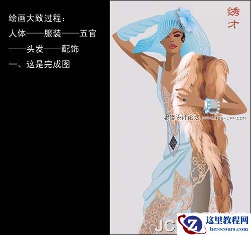 CorelDRAW手绘时装效果图教程