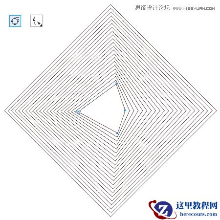 Photoshop简单制作抽象的同比缩放3维线条