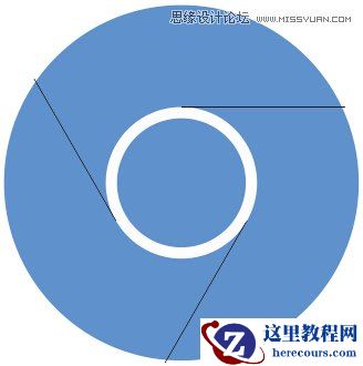 CorelDRAW绘制谷歌浏览器LOGO