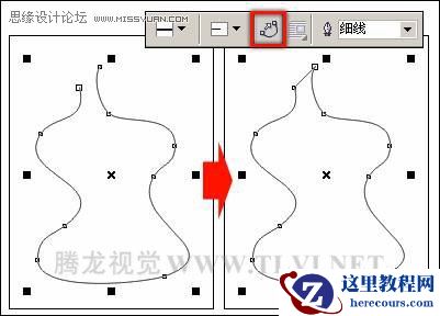CorelDRAW中手绘工具的用法