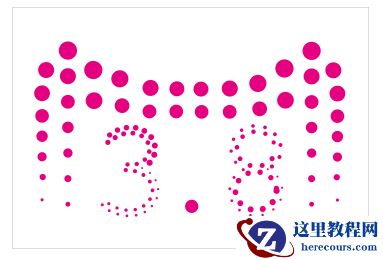 CorelDRAW制作简洁风格的三八天猫标志