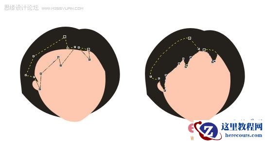 用Coreldraw打造可爱大眼MM头像