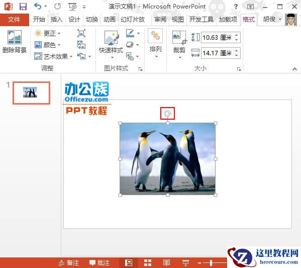 PowerPoint2013图片处理:斜向裁剪