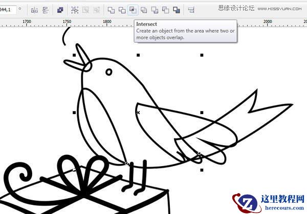 CorelDRAW绘制卡通风格的圣诞节插画