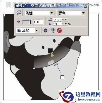 CorelDRAW实例教程：绘制方格风格卡通玩偶