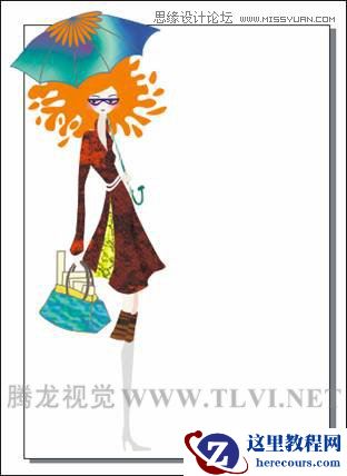 在CorelDRAW中为对象填充底纹和Post Script