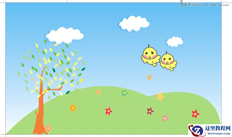 CorelDraw制作卡通桌面教程