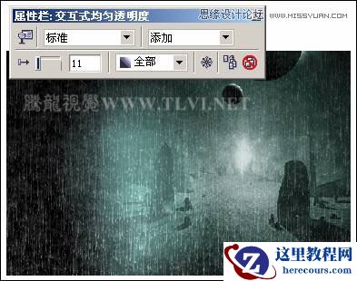 CorelDRAW绘制单色风格的恐怖场景教程