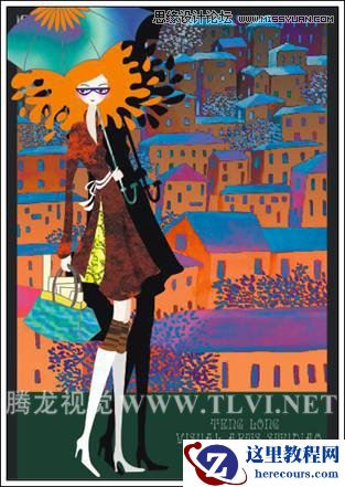 在CorelDRAW中为对象填充底纹和Post Script