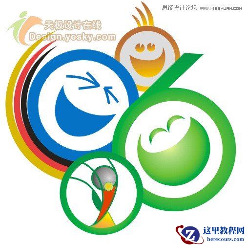CorelDraw绘制德国世界杯LOGO教程