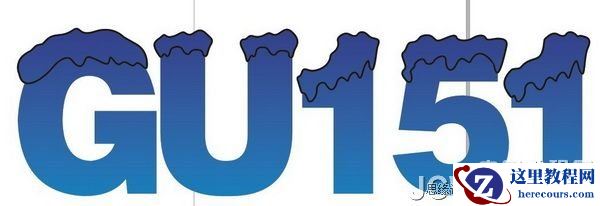 CorelDRAW特效教程:漂亮积雪字效果的制作过程