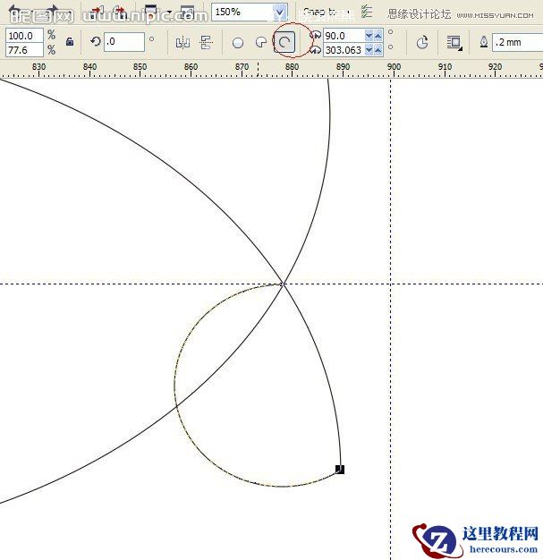 CorelDRAW基础教程：使用圆形工具简单绘制小鱼