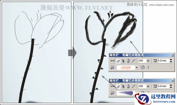 CorelDRAW实例教程：绘制中国风国画教程
