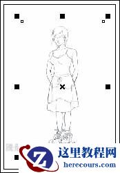 CorelDRAW绘制卡通插画美女教程清晨的阳光