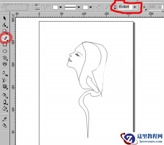 Coreldraw绘画时尚女性技法集合