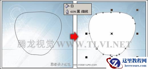 使用CorelDRAW中的“交互式网格填充”工具填充对象