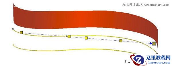 Coreldraw制作漂亮的圣诞节红色丝带