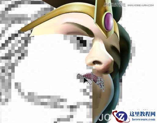 CorelDRAW巧用网格工具绘制恶魔谷插画