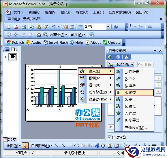 添加渐变动画效果
