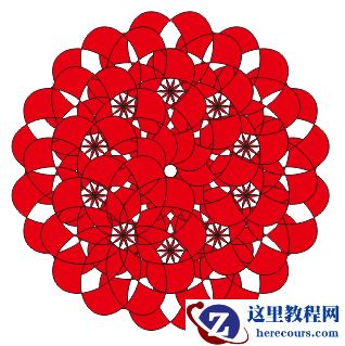 CorelDRAW制作剪纸风格的创意花纹