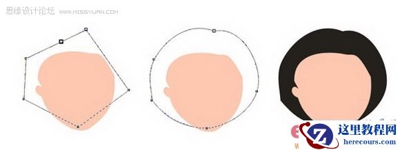 用Coreldraw打造可爱大眼MM头像
