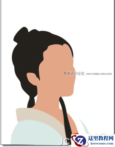 CorelDRAW鼠绘教程：绘制著名词人李清照