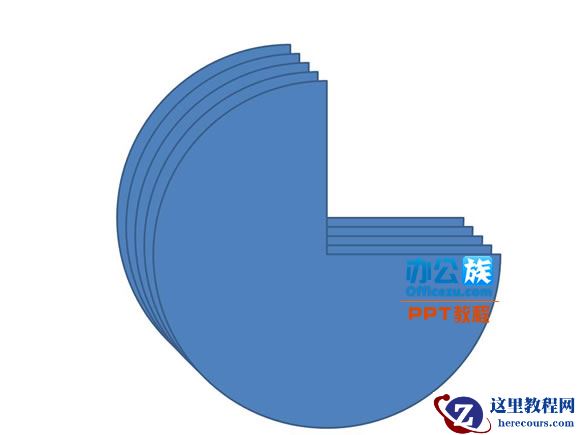 利用PowerPoint2010一分钟搞定三维环状饼图