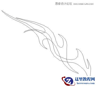 CorelDraw绘制时尚的蝴蝶花纹图案教程