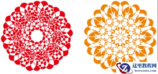 CorelDRAW制作剪纸风格的创意花纹