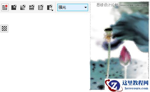CorelDRAW制作中国风水墨荷花效果图