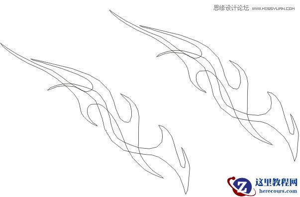 CorelDraw绘制时尚的蝴蝶花纹图案教程