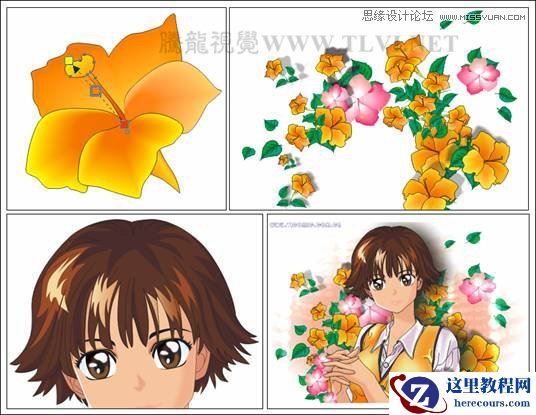 CorelDRAW绘制时尚风格的美少女漫画