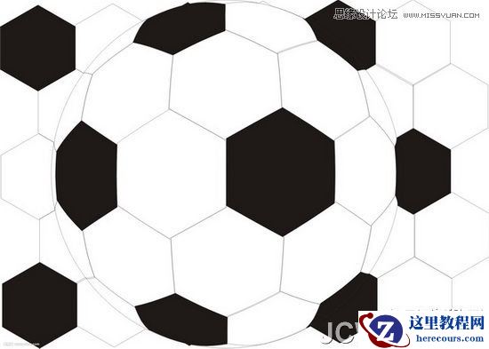CorelDRAW巧用鱼眼工具运用制作足球技巧