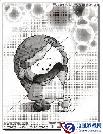 CorelDRAW实例教程：绘制方格风格卡通玩偶