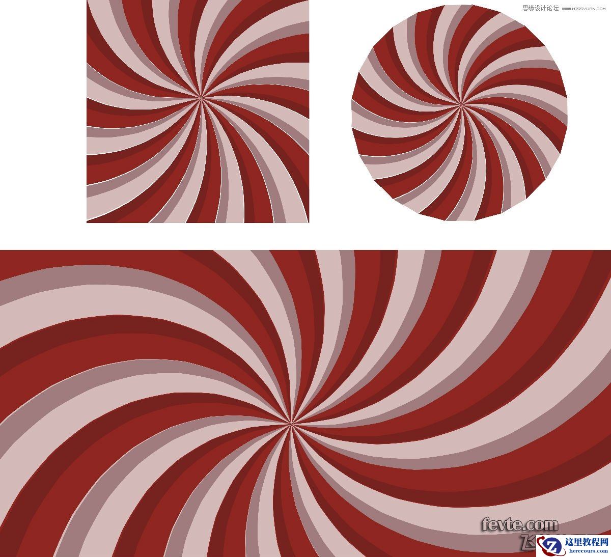 CorelDRAW交互式工具打造旋转复古背景