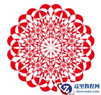 CorelDRAW制作剪纸风格的创意花纹