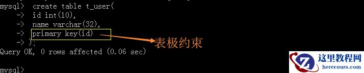 MySQL创建表时的条件有哪些