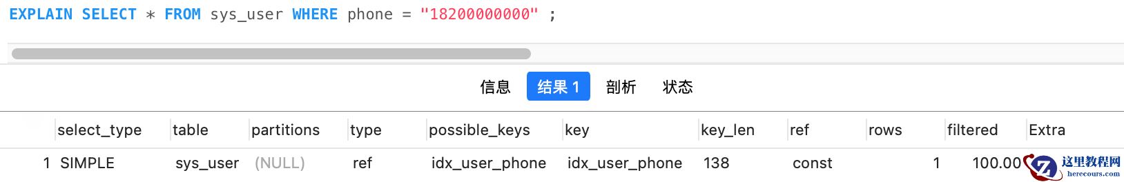 MySQL细数发生索引失效的情况实例分析