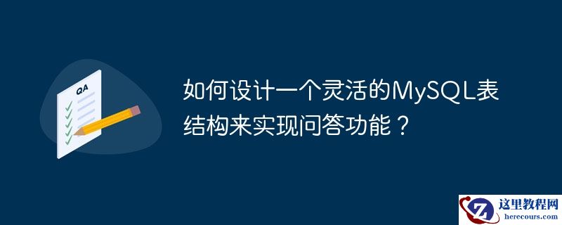 如何设计一个灵活的mysql表结构来实现问答功能？
