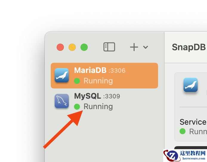 Checking if the MySQL server is created properly