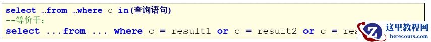 Mysql子查询关键字如何使用