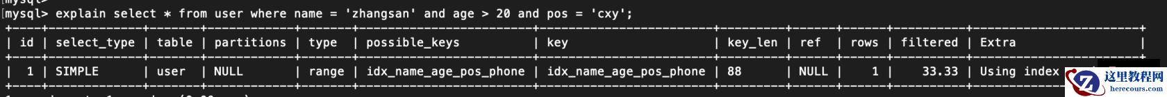 索引失效的情况