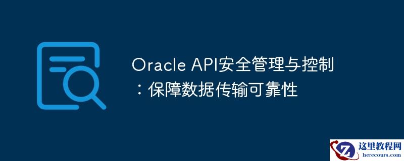 oracle api安全管理与控制：保障数据传输可靠性