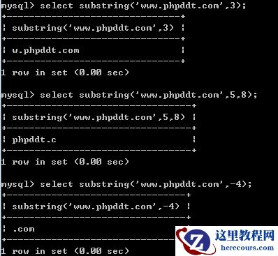 几个常用的mysql截取函数