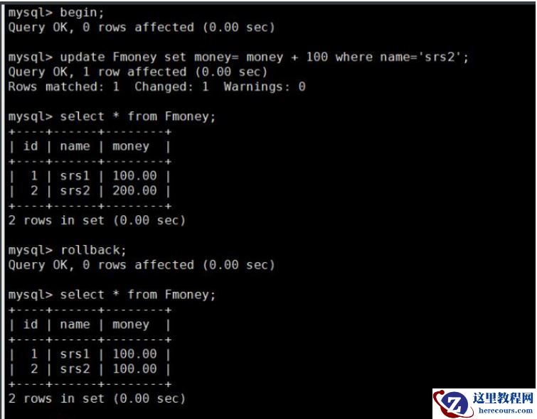 mysql事务与存储引擎实例分析