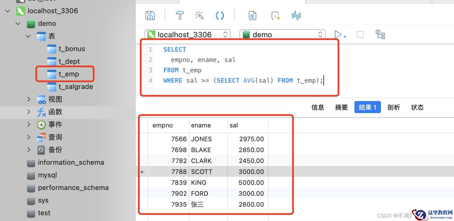 MySQL数据库子查询语法规则是什么