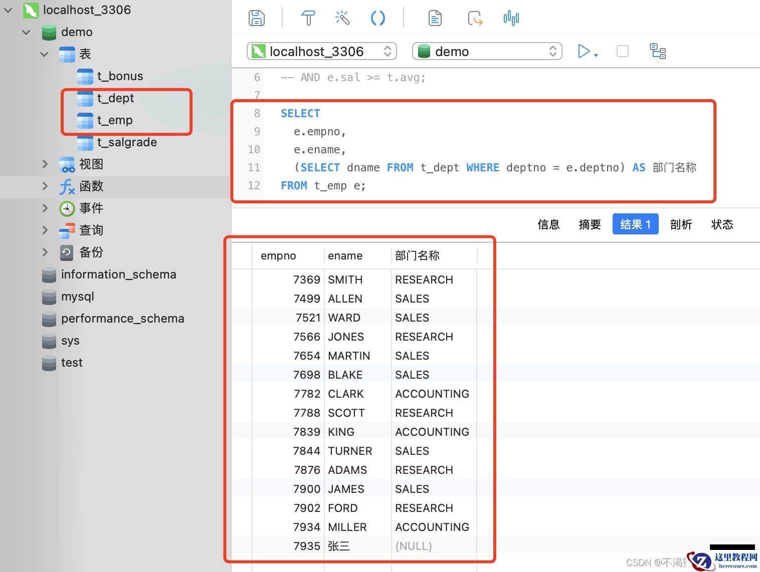 MySQL数据库子查询语法规则是什么