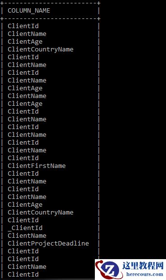 在命令提示符处打印结构化 MySQL SELECT