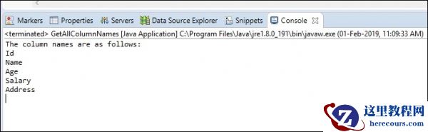 如何使用 MySQL 在 Java 中获取 ResultSet 上的列名称?