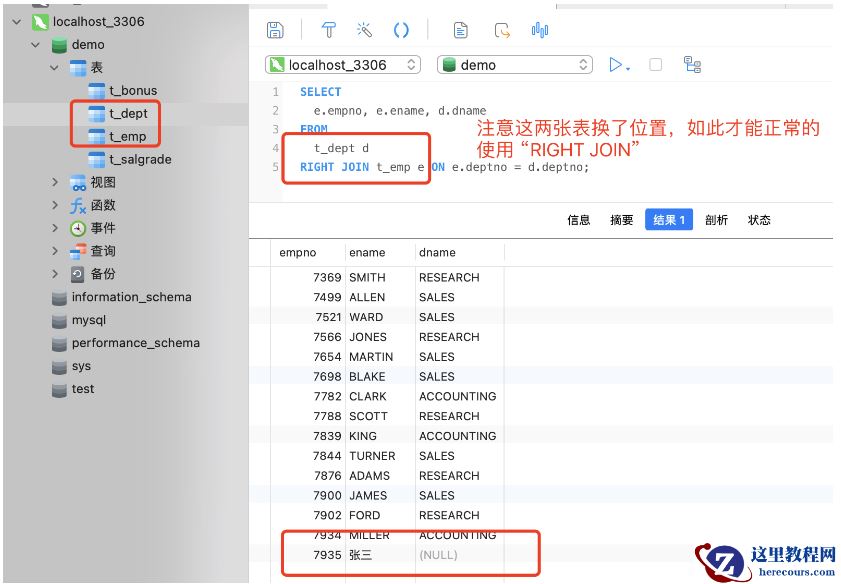 MySQL中数据表的外连接怎么使用